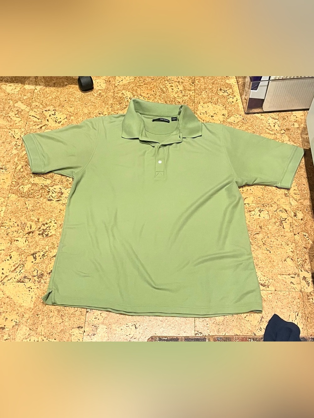 Greg Norman Men’s Muted Lime Green Short Sleeve Golf Polo Shirt (XL)
